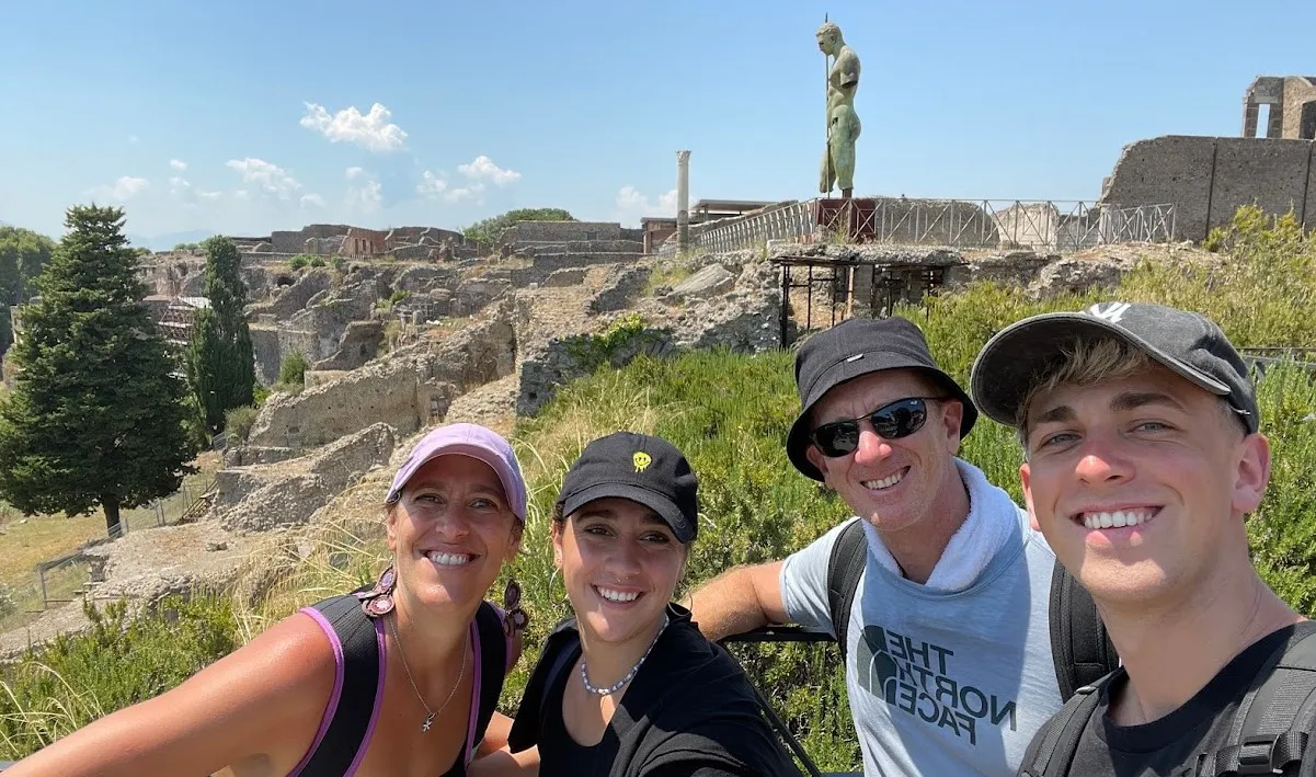 En las ruinas de Pompeya